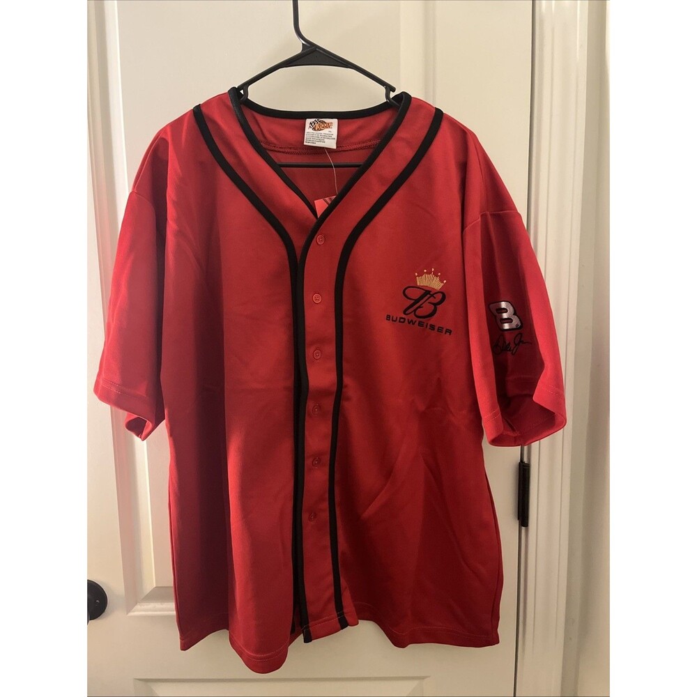 Dale Earnhardt Jr. Men's Winner's Circle #8 Budweiser Baseball Jersey Size XL
